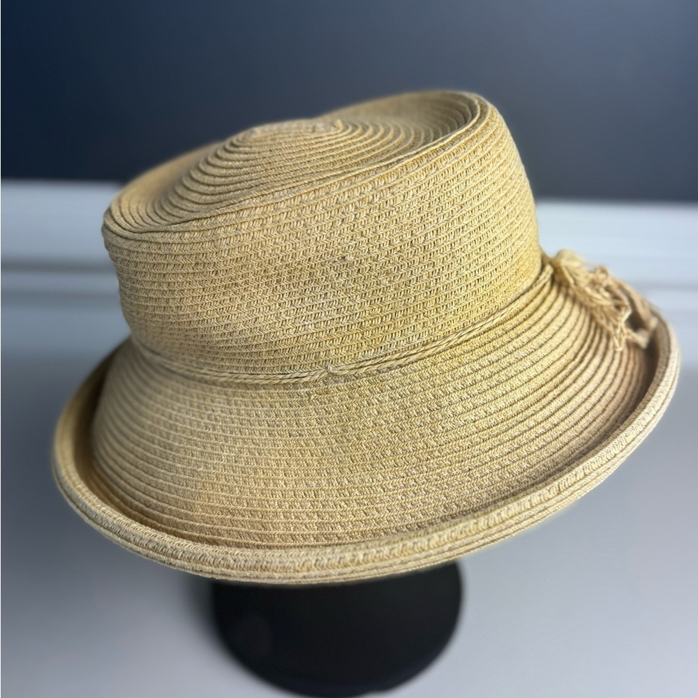SCALA Collezione tie detail Adjustable Summer Hat - Picture 5 of 7